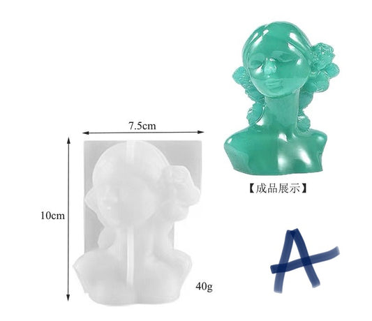 Flower Girl Bust Molds
