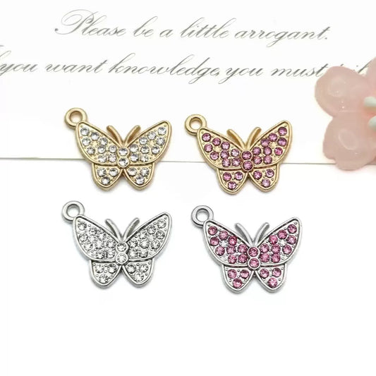 Zircon Butterfly Charm