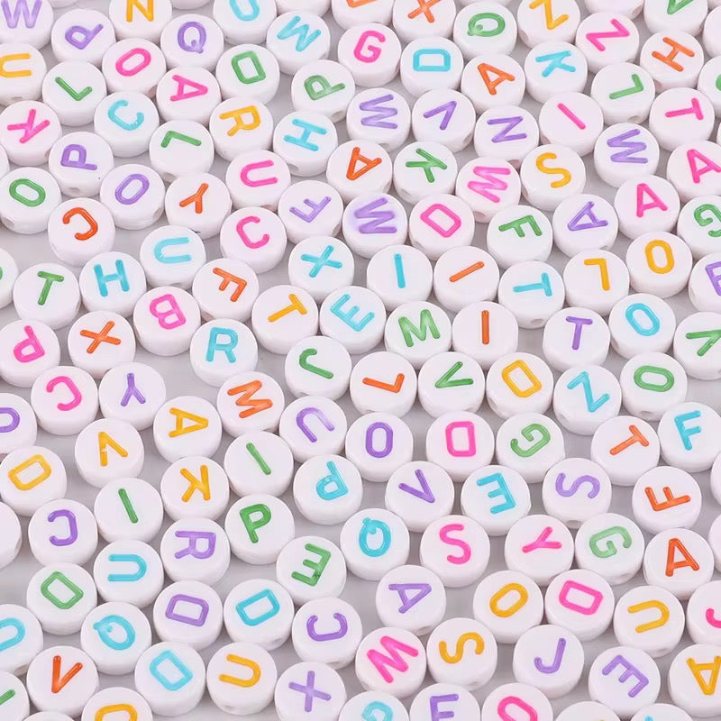 Alphabet beads 100pcs