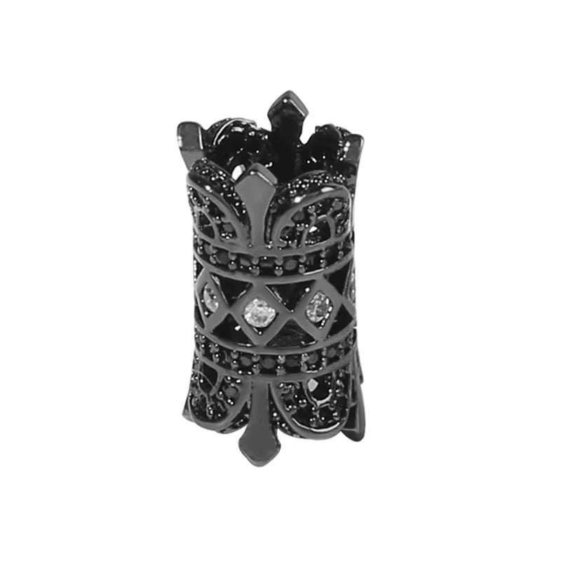 Ornate Zircon Inlay Spacer Bead