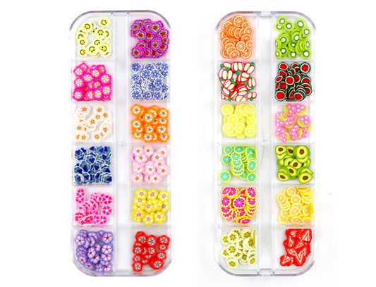 Fimo Slices — Fruits & Flowers