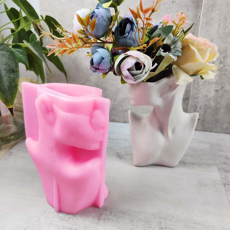 Half face vase molds