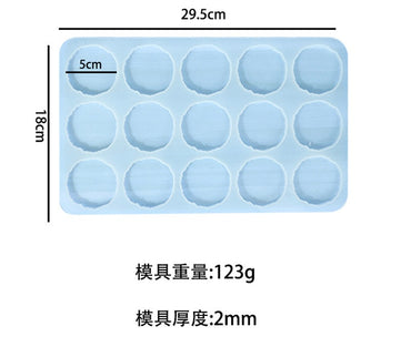 15 in 1 Irregular Round Phone Grip/ Keychain Mold
