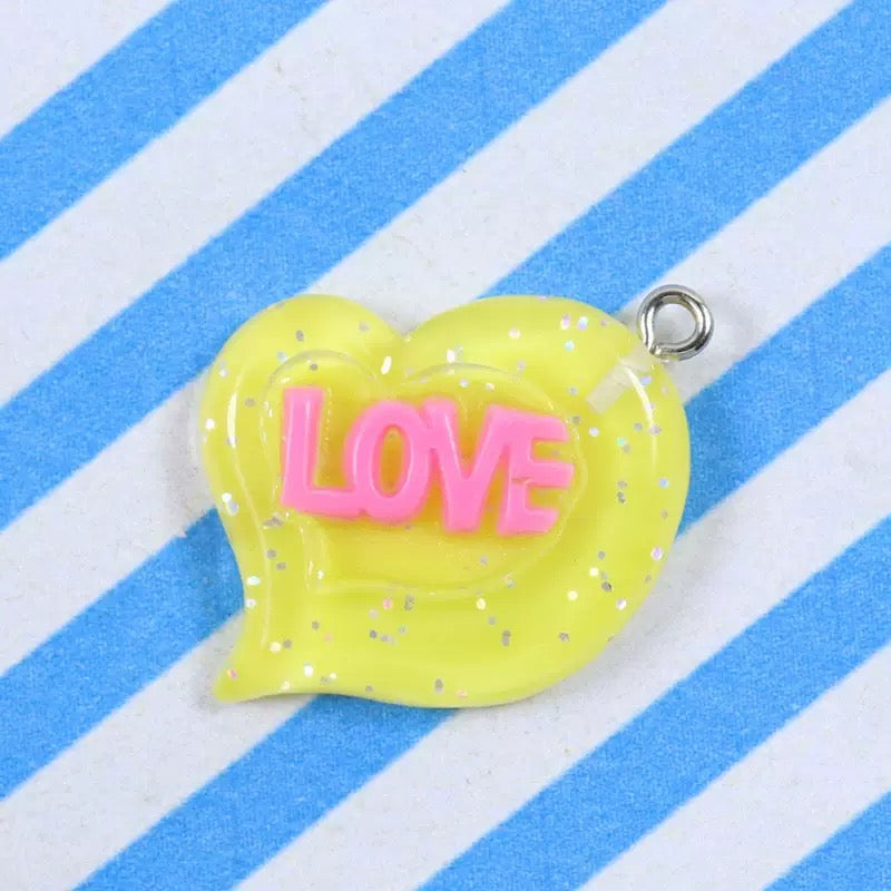 Swirl Heart Charm