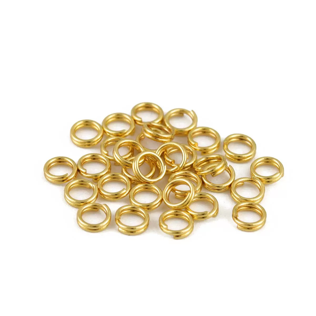 8mm Stainless Steel Split Rings — 100 Pieces