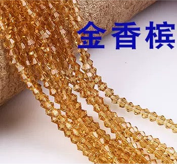 4mm Cone Crystal Beads — 85pcs