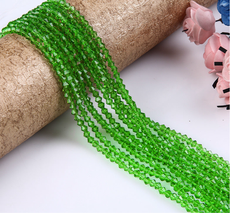 4mm Cone Crystal Beads — 85pcs