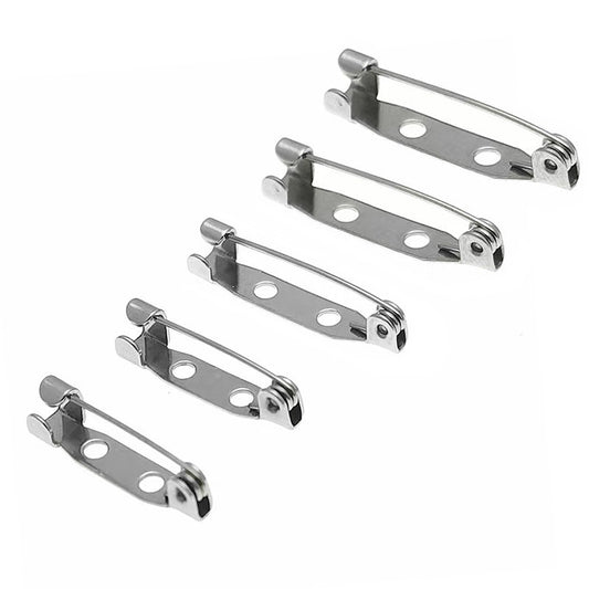 32mm Stainless Steel Brooch/ Lapel Pins —10pcs