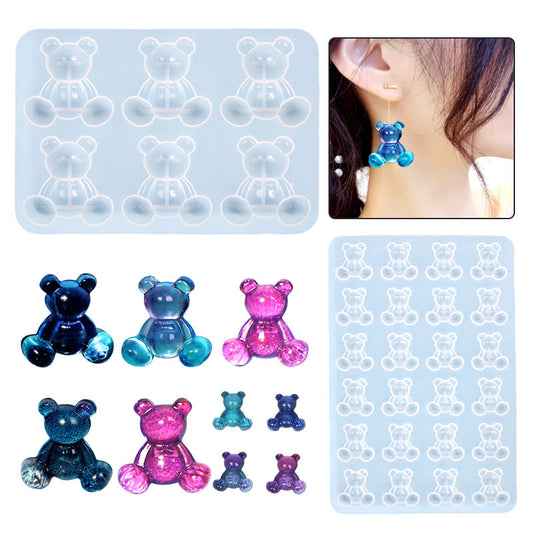 Mini Teddy Bear Mold — 2 Styles