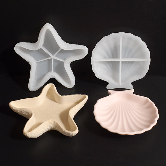 Seashell & Starfish Trinket Tray Mold