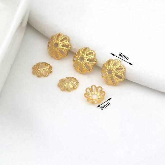 Flower Spacer Beads — 20 Pieces