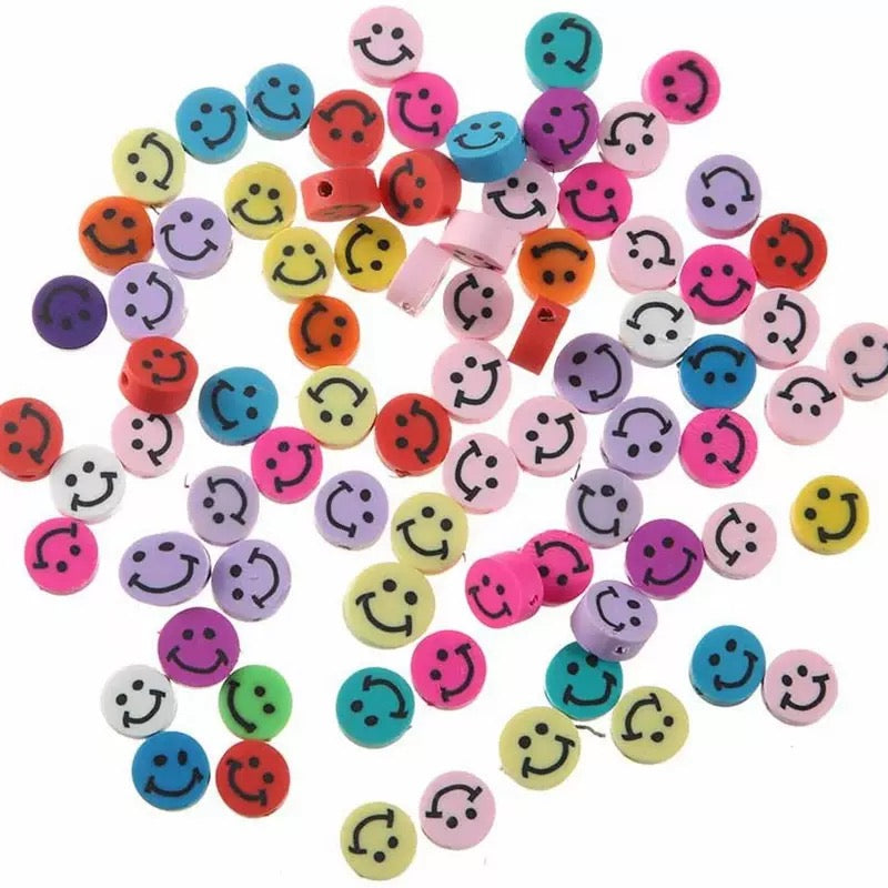 10mm Clay Beads — About 50 Pieces