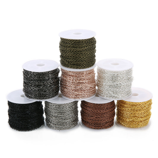 Non-tarnish O-link Chain Roll — 10 meters