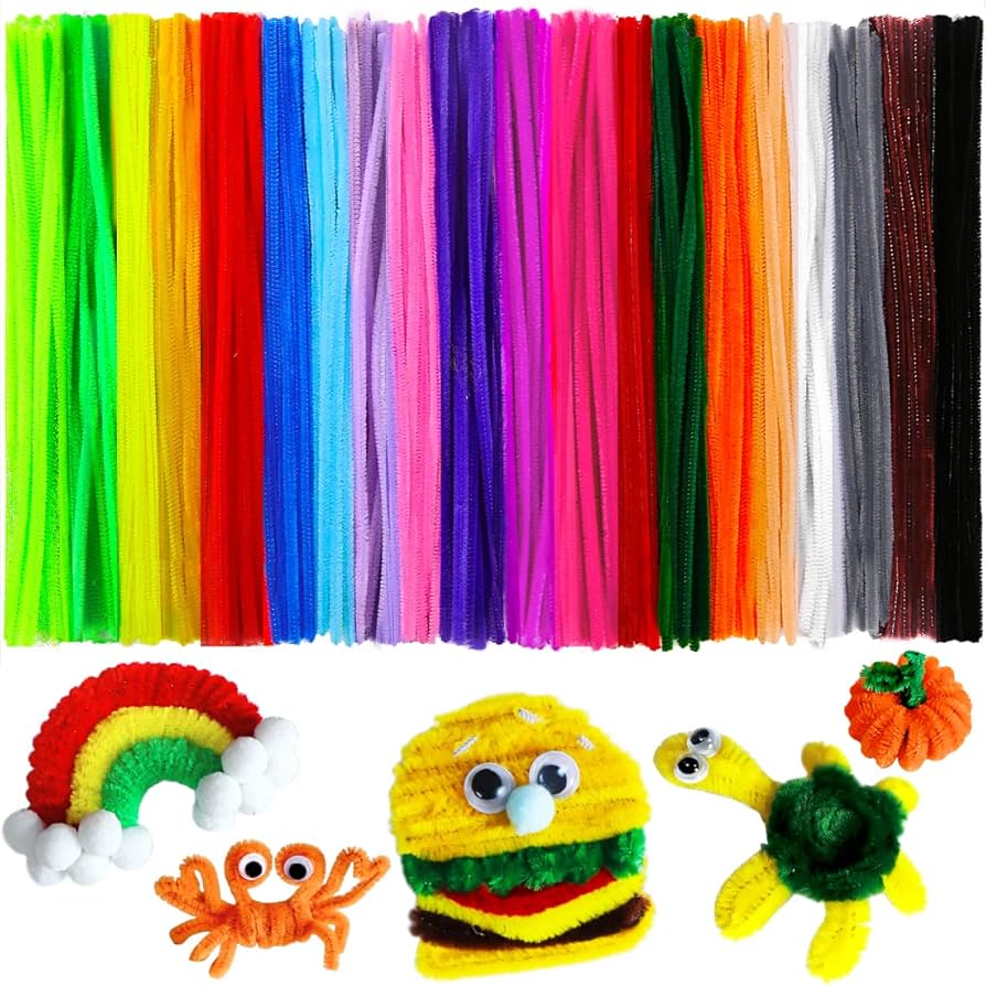 Fuzzy Wire / Pipe Cleaners — 50 Pieces