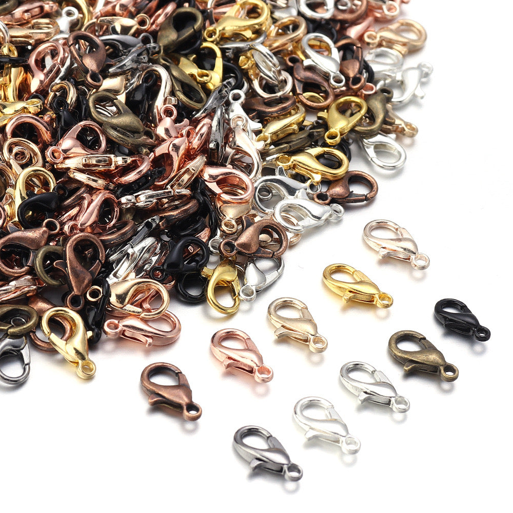 Lobster clasps 6*12mm (50pcs)
