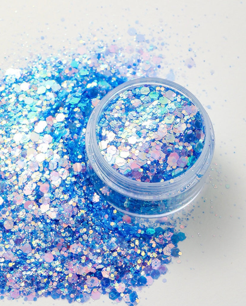 Chunky iridescent glitter