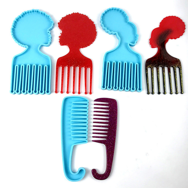 Afro comb molds