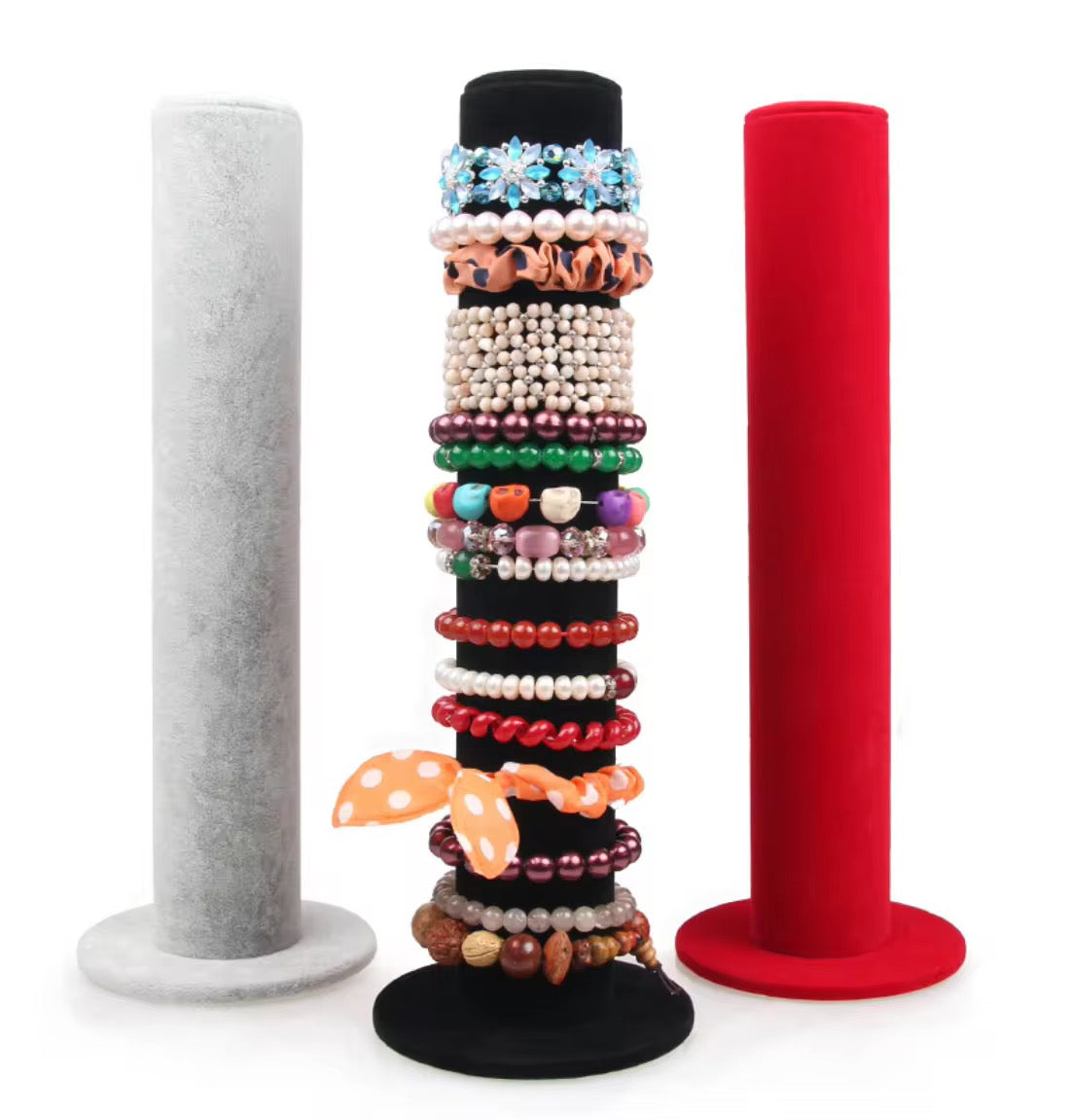 Velvet bracelet holder