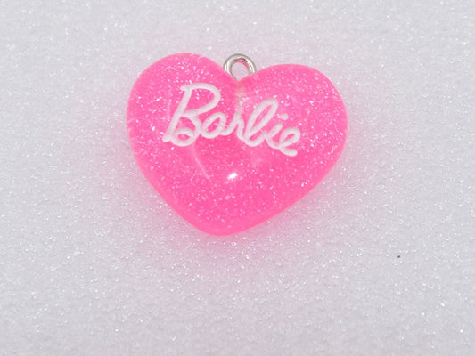 Barbie heart charm