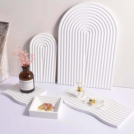 Minimalist Arch & Wave Tray Molds