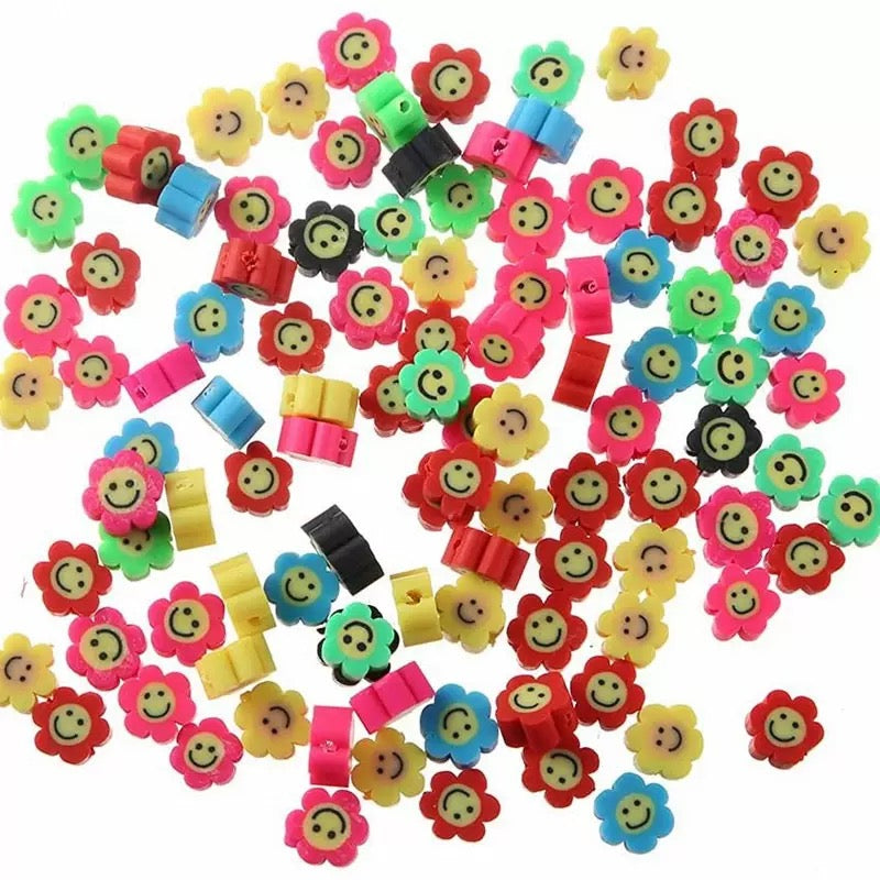 10mm Clay Beads — About 50 Pieces