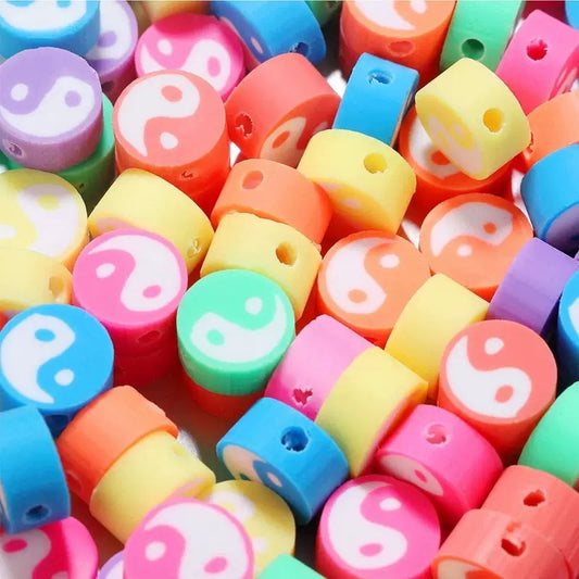 10mm Clay Beads — About 50 Pieces