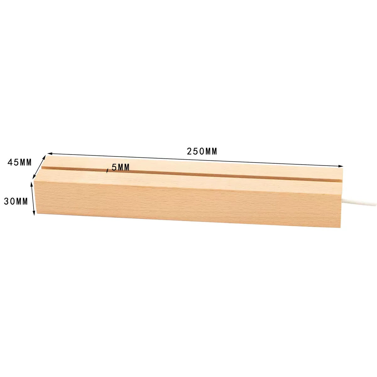 Wooden LED Light Base