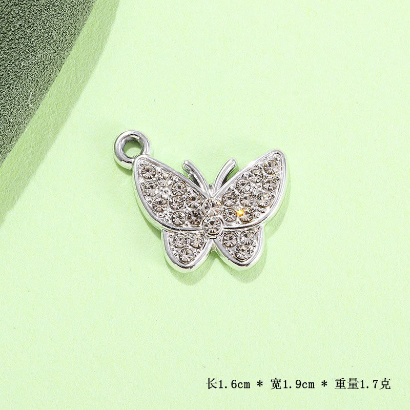 Zircon Butterfly Charm