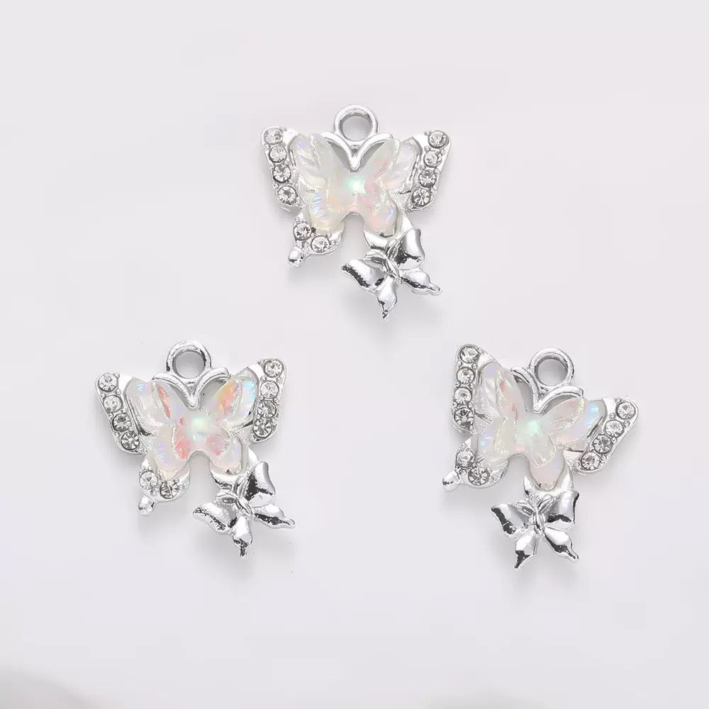 Twin Butterfly Charm