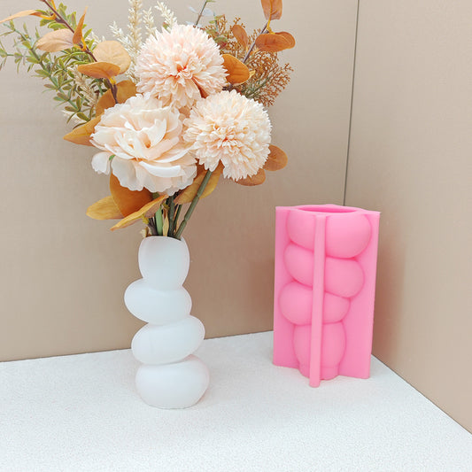 Stacked Pebble Vase Mold