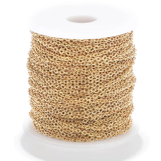 Stainless Steel O Link Chain Roll — 5 Meters