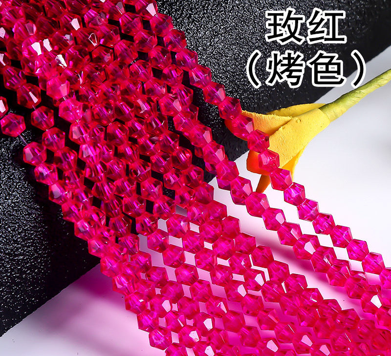 4mm Cone Crystal Beads — 85pcs