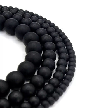 Black Matte Beads