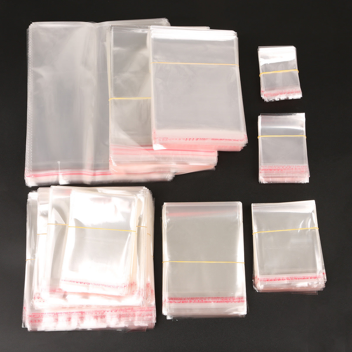 Transparent poly bags (50pcs)