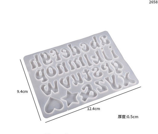 Cursive Alphabet & Number Molds