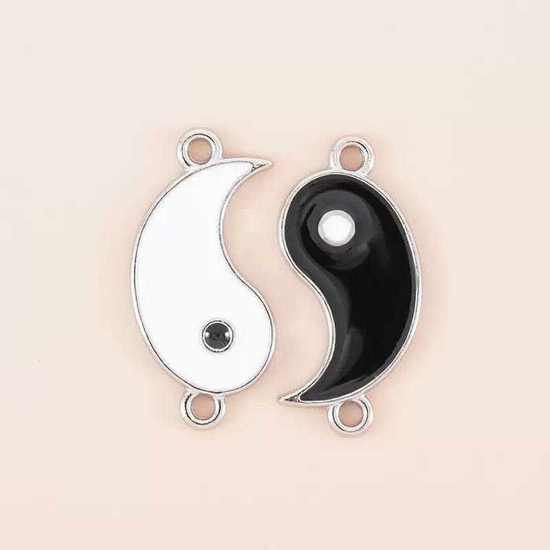 Yin Yang Bracelet Connector Charms
