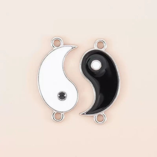 Yin Yang Bracelet Connector Charms