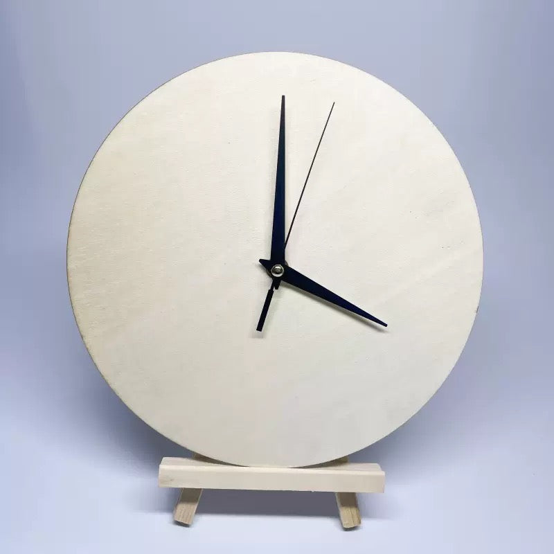 Wooden Clock Base With Stand