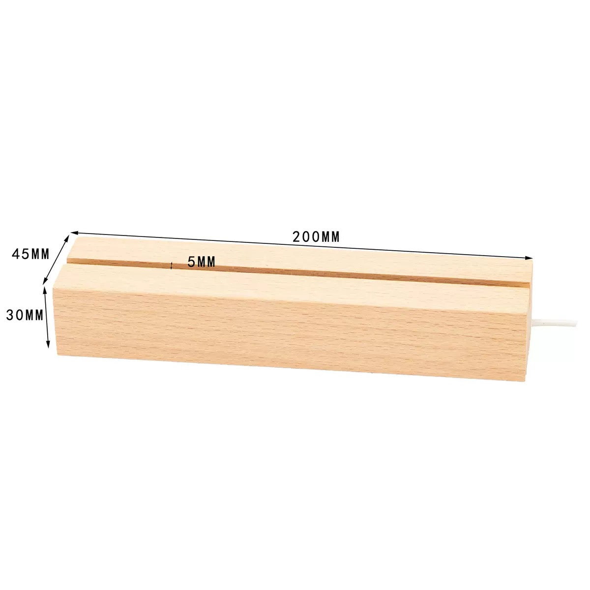 Wooden LED Light Base