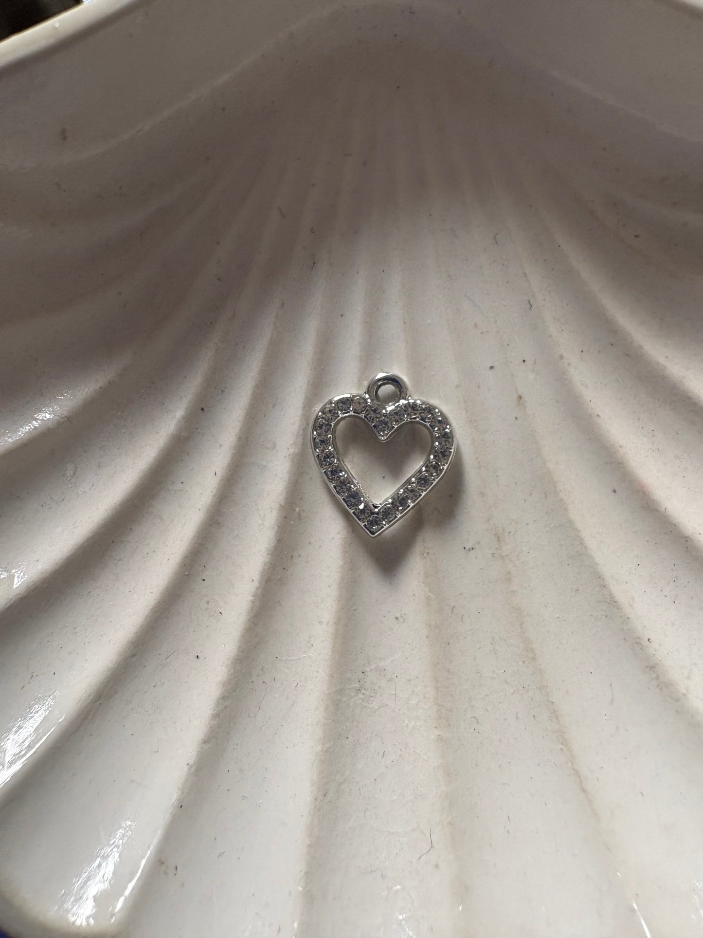 Zircon Heart Charm