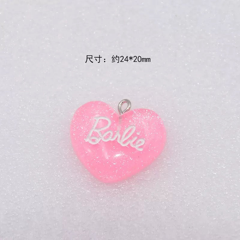 Barbie Heart Charm