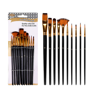 10 Piece Artist Brush Set