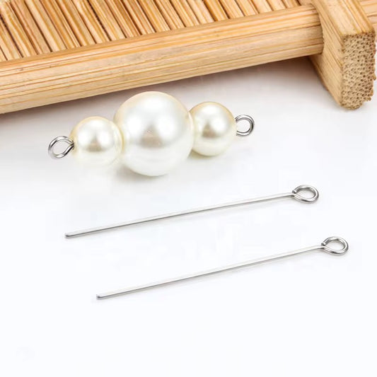 Non-tarnish Loop eye pin (50pcs)