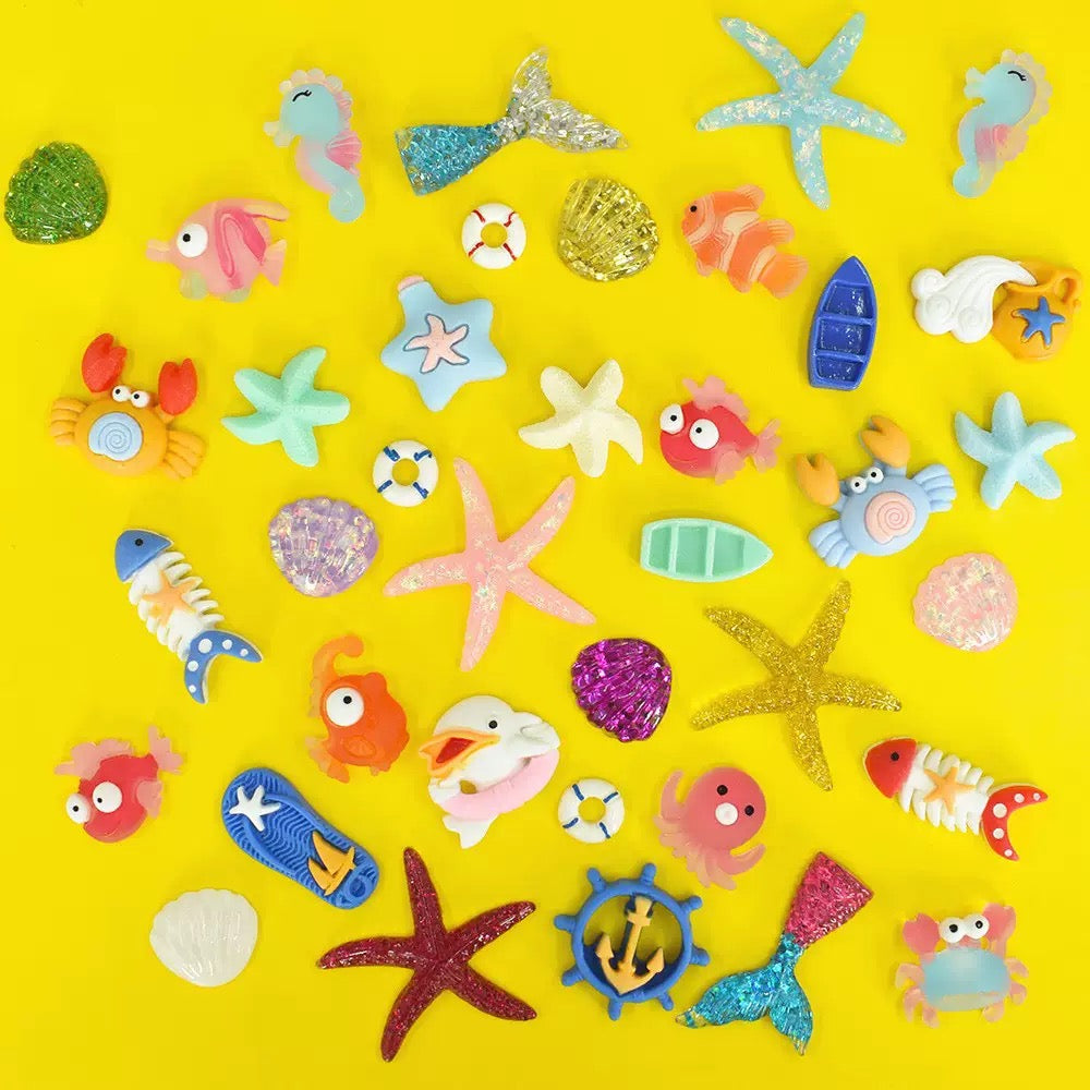 Chunky junk charms (20 pieces) — 10 Colors