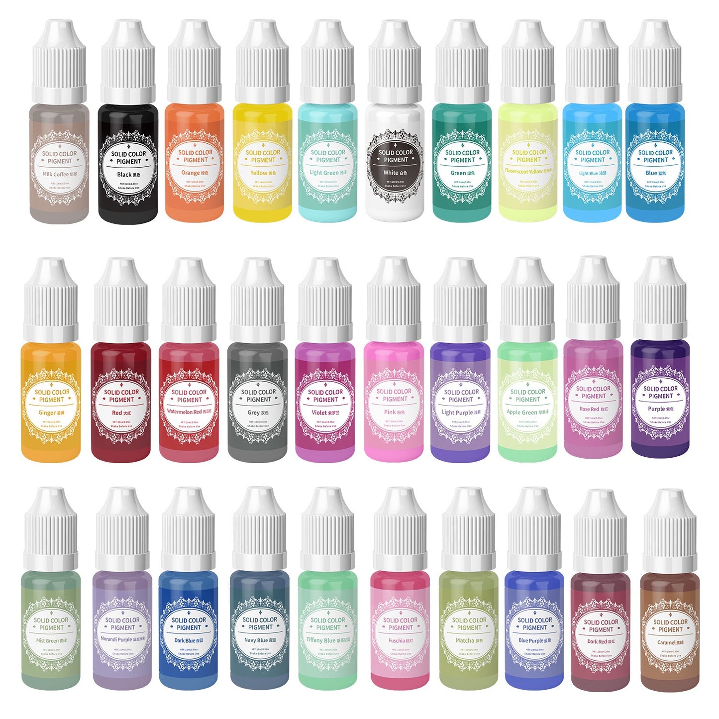 Solid Resin Pigment — 18 Colors