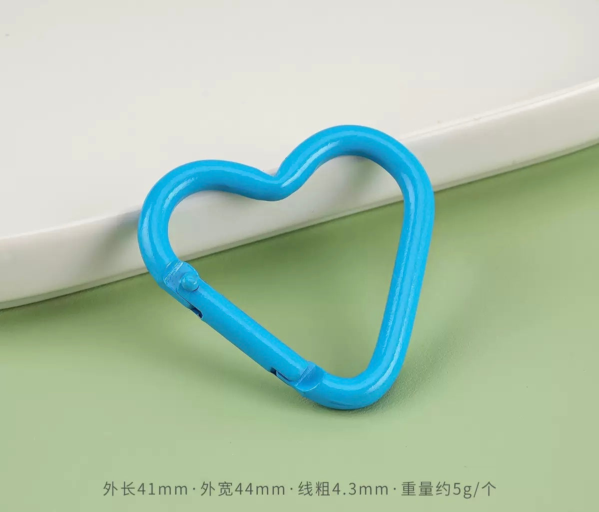 Heart Carabiner Clasps — 5 Pieces