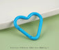 Heart Carabiner Clasps — 5 Pieces