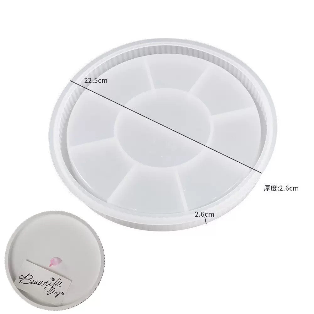 Ribbed Round Tray Mold
