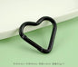 Heart Carabiner Clasps — 5 Pieces