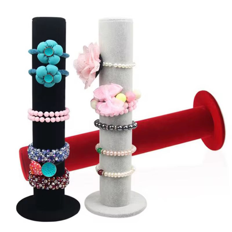 Vertical Velvet Bracelet Display Holder